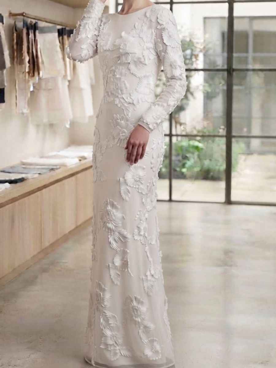 ModaFesta -womens-white-full-sleeve- party-wear-gown